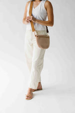 The Westlyn Woven Bag in Checkered Brown