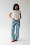The Lazarus Lace Trim Button-Up Blouse in White