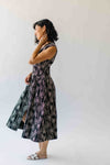 The Vergara Front Zip Midi Dress in Black