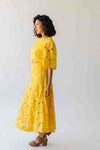 The Katie Embroidered Blouse + Skirt Set in Yellow