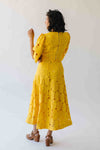 The Katie Embroidered Blouse + Skirt Set in Yellow
