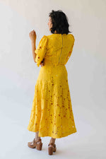 The Katie Embroidered Blouse + Skirt Set in Yellow