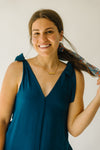 The Winder Wide Leg Jumpsuit in Deep Teal