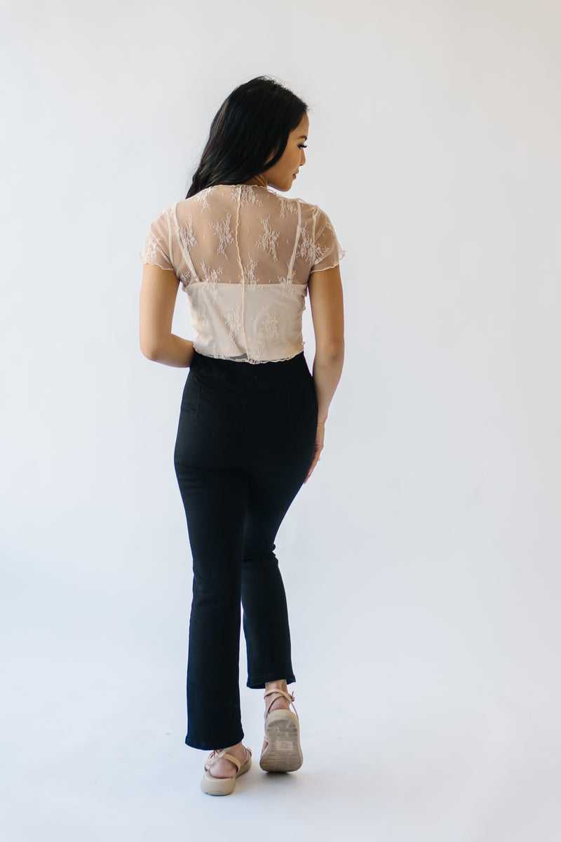 The Haswell Lace Detail Blouse in Cream