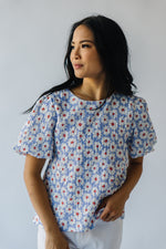 The Norwood Floral Puff Sleeve Blouse in Lavender