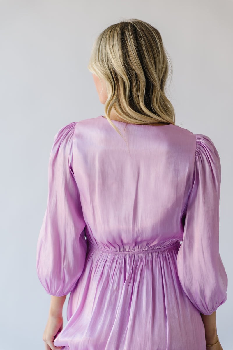 The Whitmore Ruffle Detail Dress in Pink