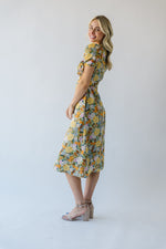 The Sonnet Wildflower Midi Dress in Olive