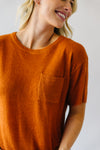 The Sunnyvale Short Sleeve Sweater in Ginger