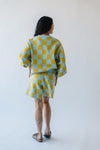 The Roanoke Checkered Shorts in Blue + Yellow