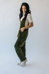 The Weldon Corduroy Jumpsuit in Olive