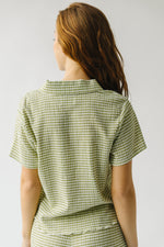 The Badilla Textured Button-Up in Green