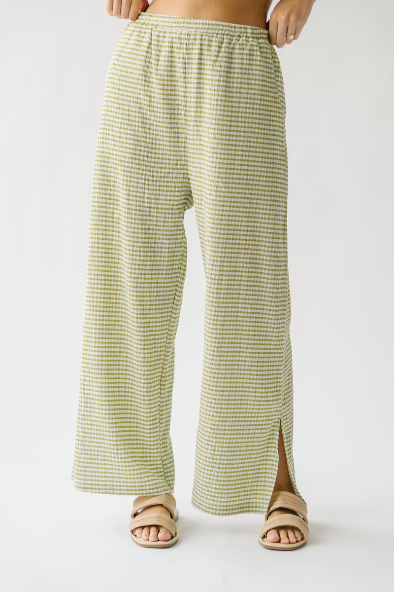 The Berens Textured Pant in Green