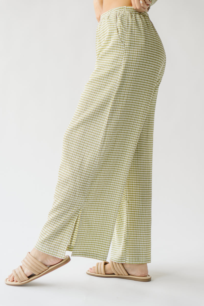 The Berens Textured Pant in Green