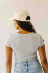 The Walter Basic Layering Tee in Slate Blue