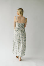 The Wymer Maxi Tank Dress in Sage Floral