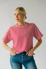 The Newkirk Striped Tee in Red