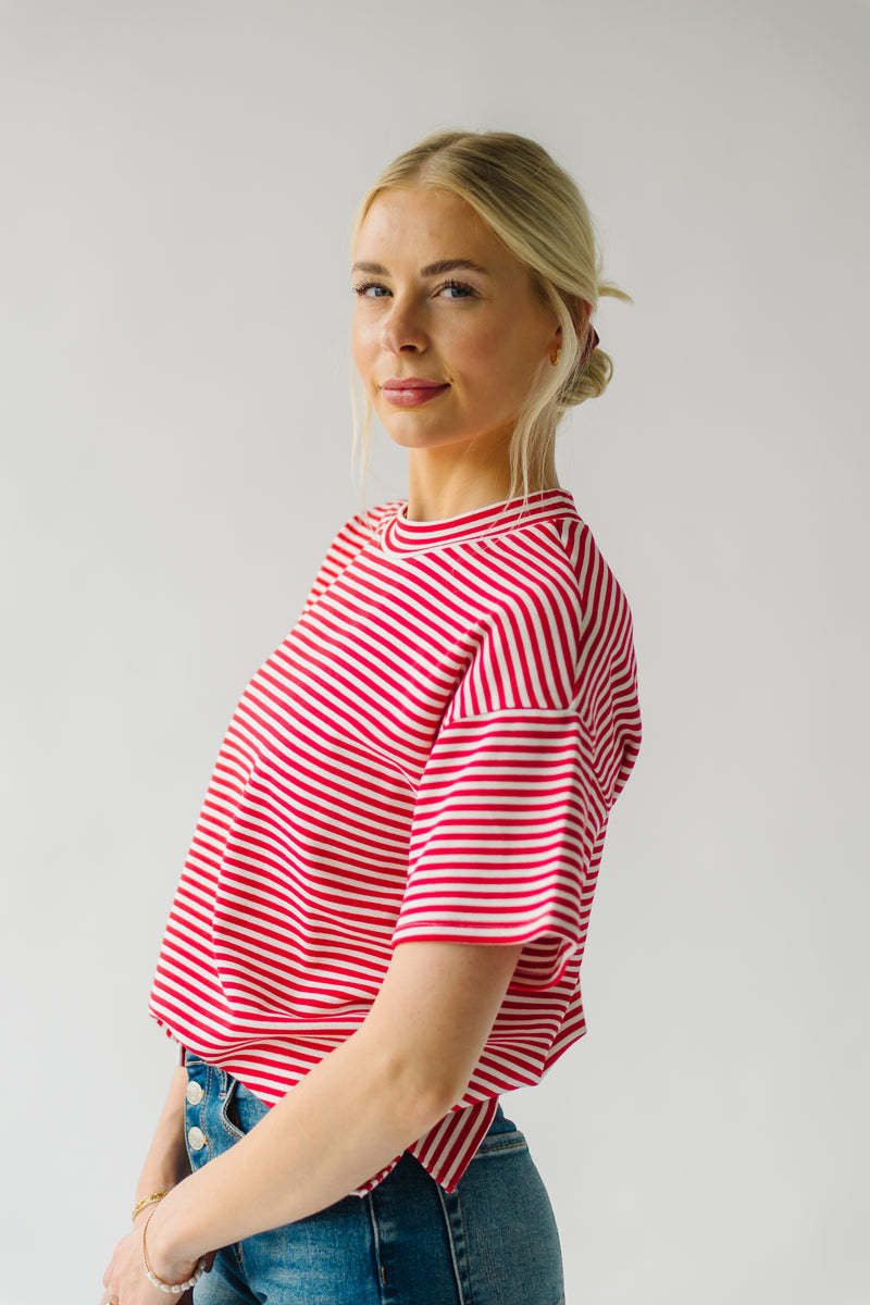 The Newkirk Striped Tee in Red