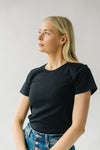 The Wantuck Ribbed Tee in Black