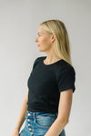 The Wantuck Ribbed Tee in Black