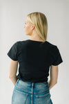 The Wantuck Ribbed Tee in Black