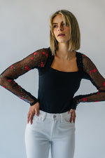 Free People: Jolie Top in Black Combo