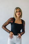 Free People: Jolie Top in Black Combo