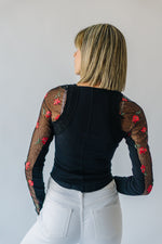 Free People: Jolie Top in Black Combo