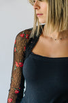 Free People: Jolie Top in Black Combo