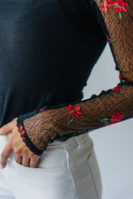 Free People: Jolie Top in Black Combo