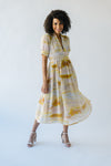 The Gilray Patterned Dress in Sunset