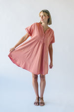 The Dorris Casual Dress in Coral
