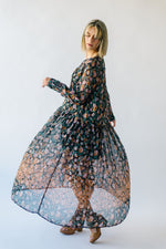 Free People: See it Through Dress in Black Combo