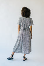 The Victorville Patterned Dress in Black