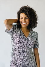 The Victorville Patterned Dress in Black