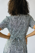 The Victorville Patterned Dress in Black