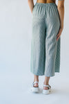 The Belmont Checkered Pant in Green