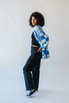 The Off the Wall Checkered Cardigan in Ocean