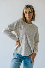 The Lomita Floral Long Sleeve Top in Dusty Pink