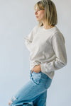 The Lomita Floral Long Sleeve Top in Dusty Pink