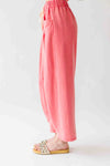 The Andy Washed Short Sleeve + Pleated Pant Set in Red