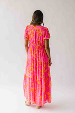 The Anaya Floral Maxi Dress in Pink Combo