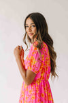 The Anaya Floral Maxi Dress in Pink Combo
