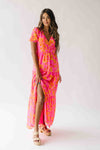 The Anaya Floral Maxi Dress in Pink Combo