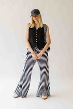 The Hanks Button-Up Denim Vest in Black