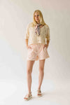 The Linstad Striped Woven Short in Pink