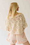 The Natalia Crochet Cardigan in Ivory
