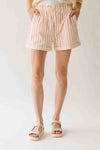 The Linstad Striped Woven Short in Pink