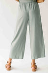 The Riggins Embroidered Pant in Sage