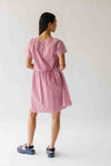 The Tamra Striped Babydoll Dress in Red + Ivory