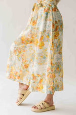 The Rosenberg Wide Leg Floral Pant in Multi